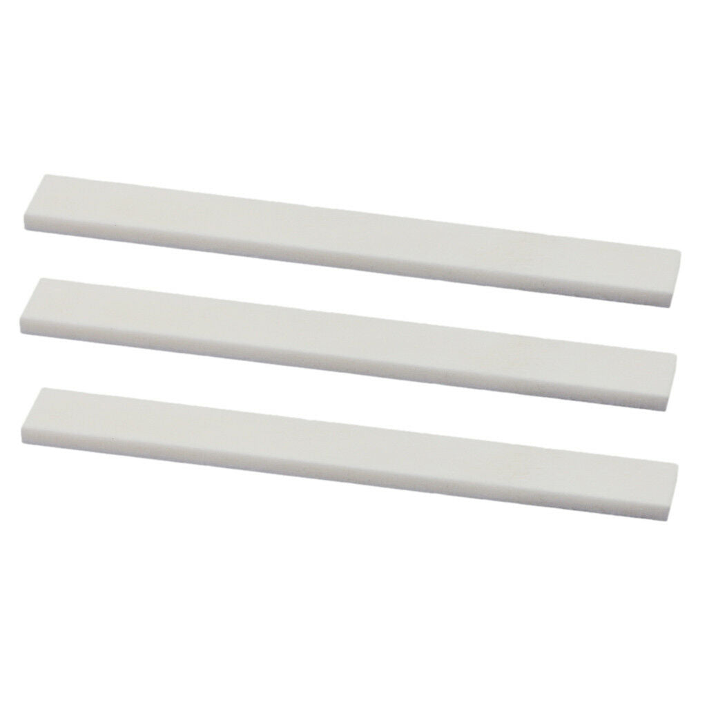 3 PCS GUITAR BUFFALO BONE SADDLE BLANKS for Handmade Guitar Luthier Material