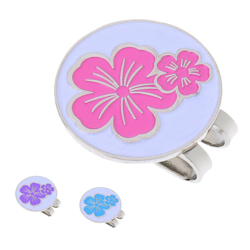 3 piece golf hat clip with magnet golf ball marker