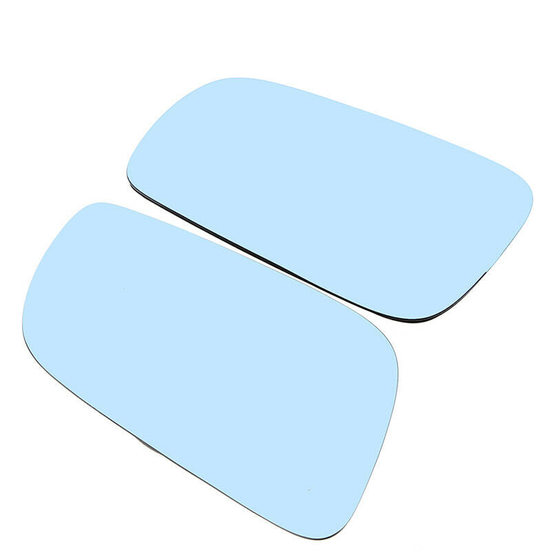 2x Wing Side Mirror Glass Heated Blue For Volkswagen Jetta Golf GTI 1999-2006