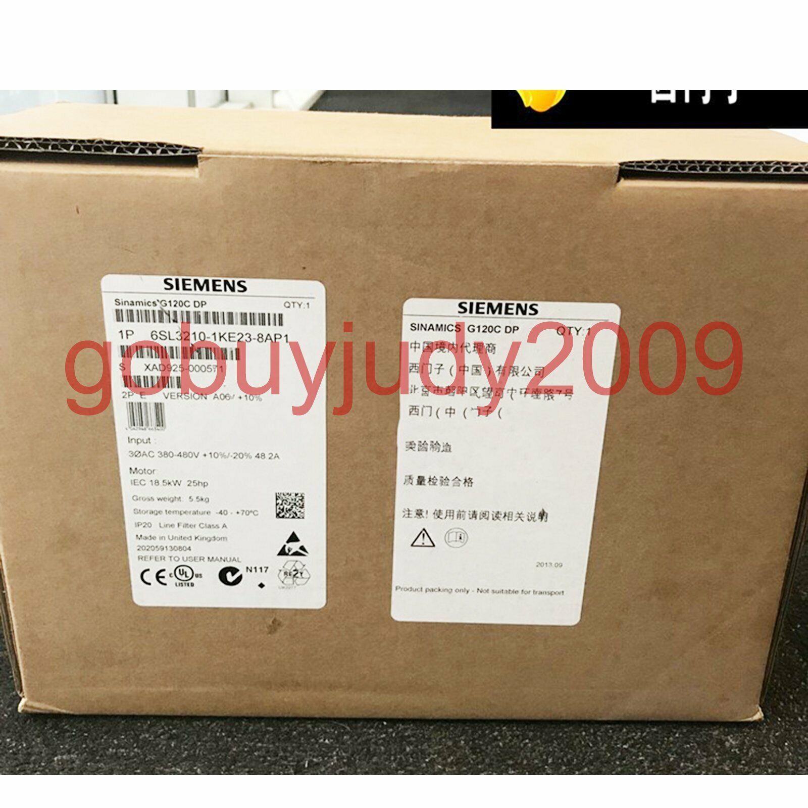 New Siemens 6SL3210-1KE23-8AP1 inverters 18.5kW 1 year warranty fast delivery
