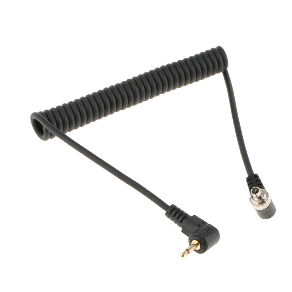 2.5mm Cord Camera PC Sync   Lock Cable Screw To Male Flash Plug