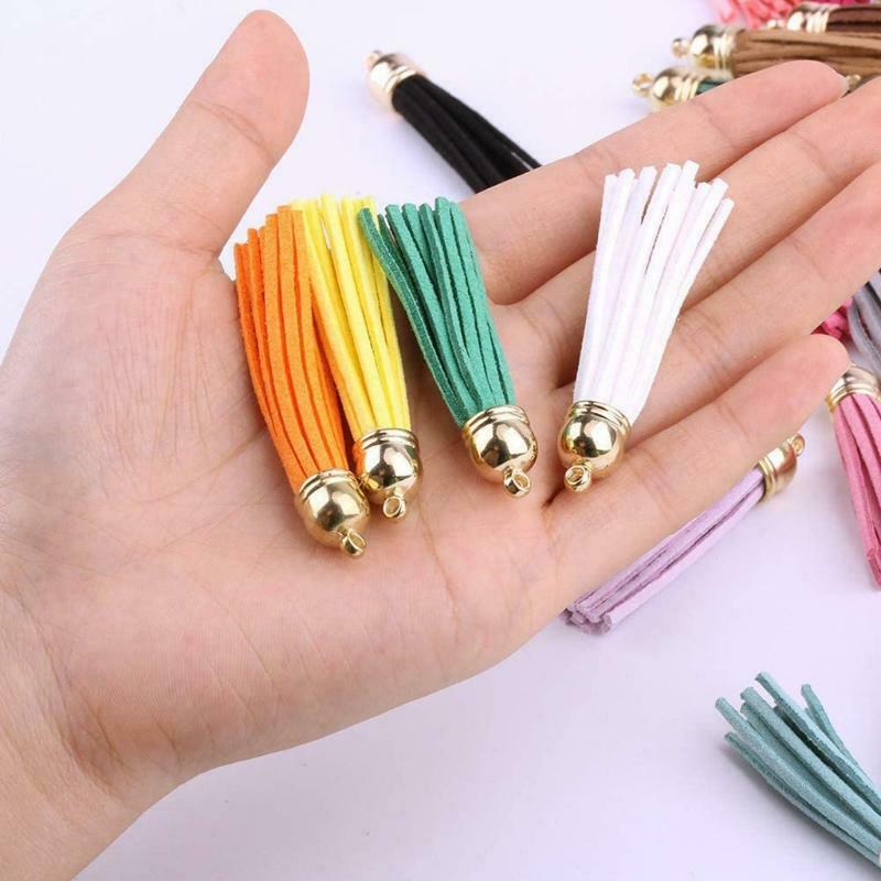 20 Bundles Soft Faux Suede Cord String Double Sided Bracelets DIY Accessories