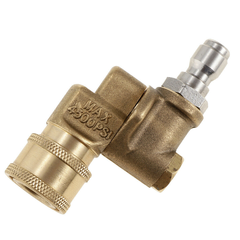 Pivots Coupler 1/4" Quick Connect Pressure Washer Nozzle 4500 PSI NEW