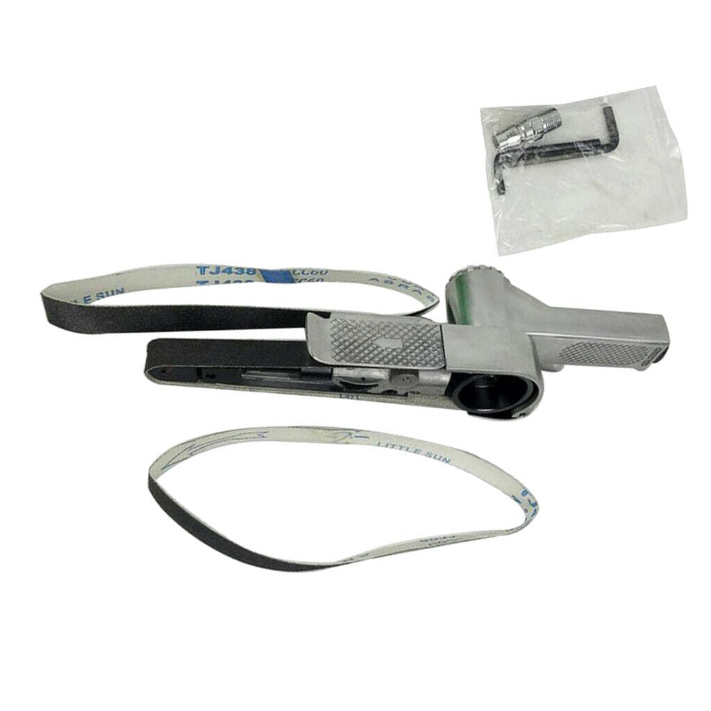 Air Belt Sander 20 x 520mm Sanding Buffing Car Pneumatic tools + 2pcs Belt
