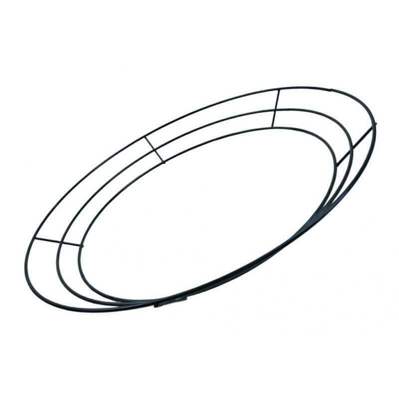 6x 10" Round Metal Wire Wreath Frame Rings for New Year Wedding Decoration