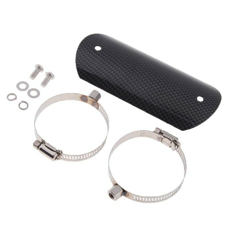 Universal Carbon Fiber Exhaust Heat Shield, Motorcycle, Motorcycle Muffler, MuQ1
