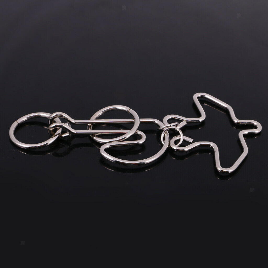 Metal Ring Solution Intellectual Deduction Unlock Puzzle Eagle Ring