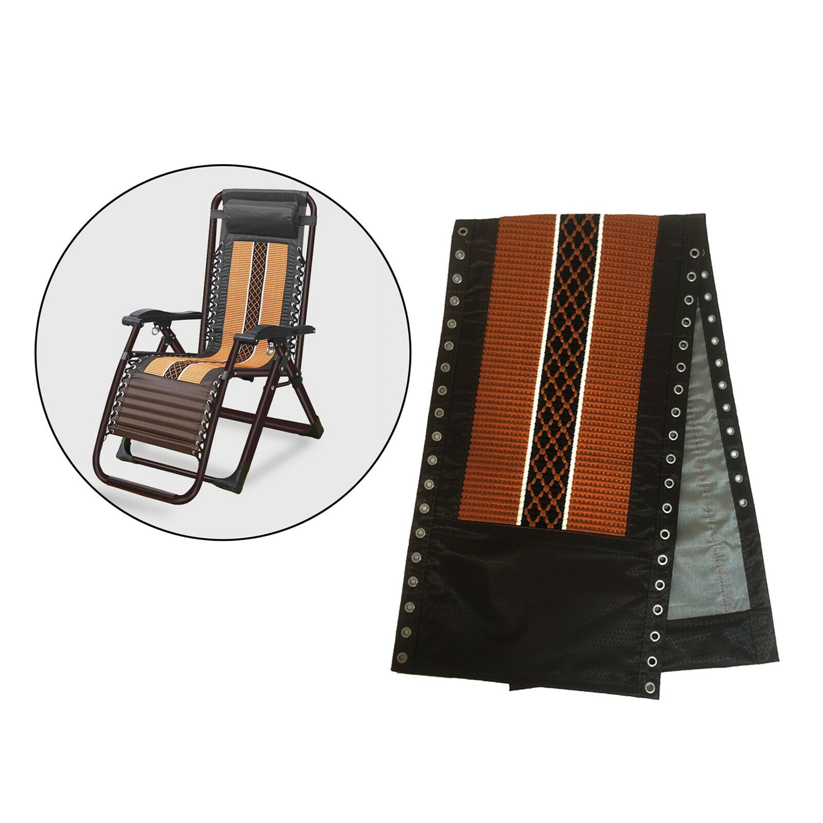 Replacement Fabric for Recliners Zero Chair Patio Anti Chair yellow splicing