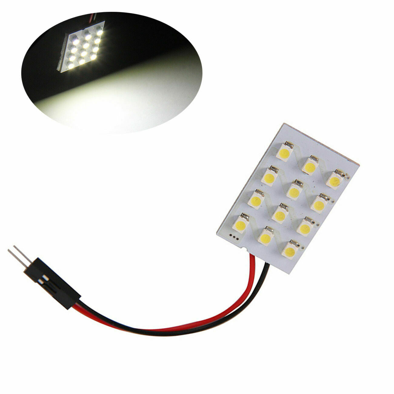 12V Car/Truck Interior Panel 12 SMD LED White Map Dome Light Lamp Universal Fit