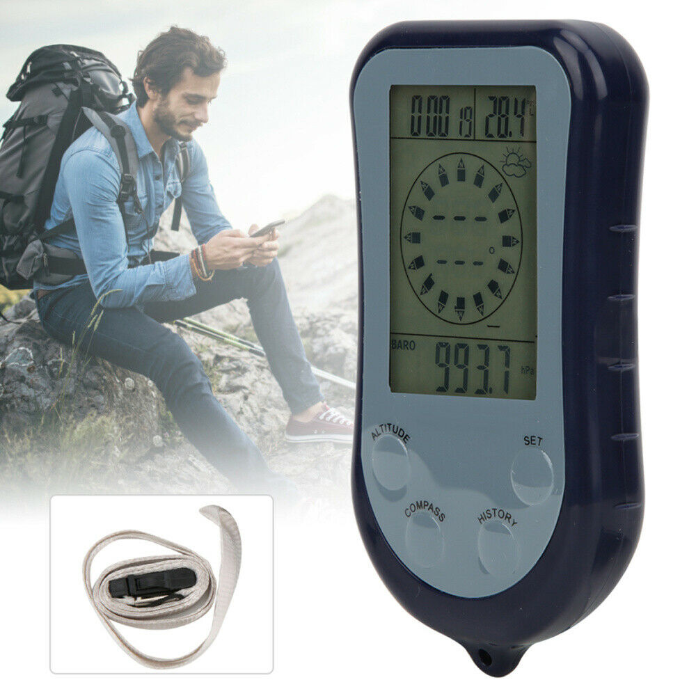 6-in-1 Outdoor Altimeter Electronic Height Altitude Meter Thermometer Barometer