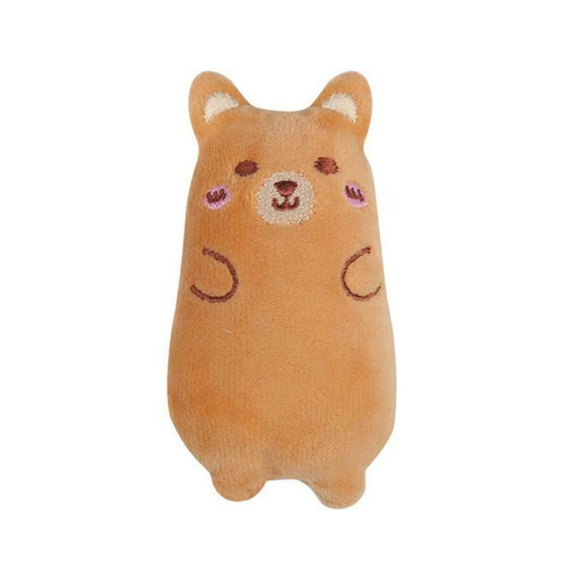 5 Pieces Kitten Gritted Teeth Interactive Animal Plush Catnip Pet Gift