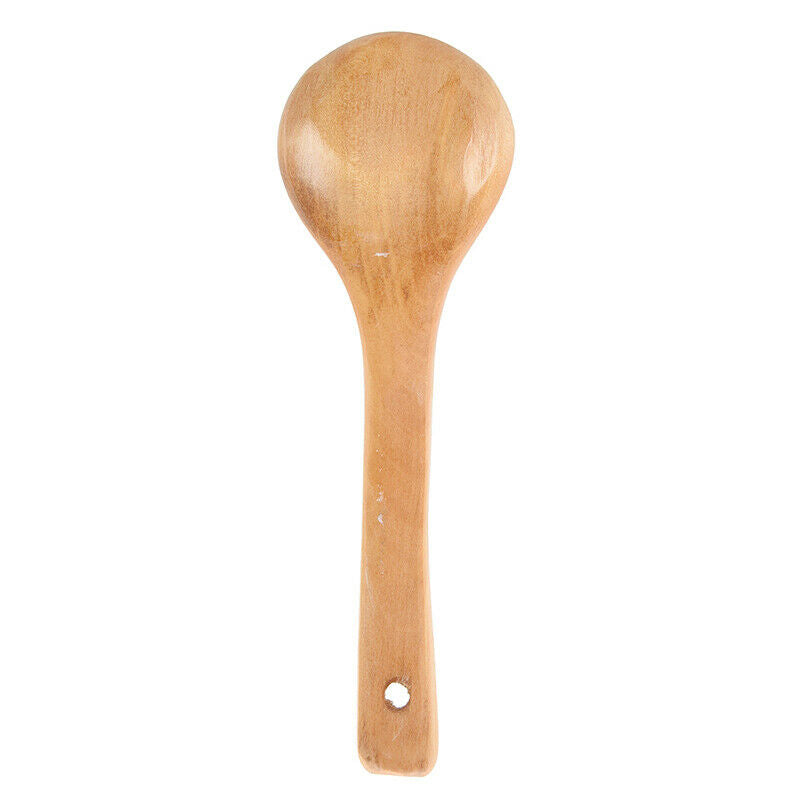 Kitchen Wooden Houseware Polished Rice Paddle Scoop Ladle G9L2L2