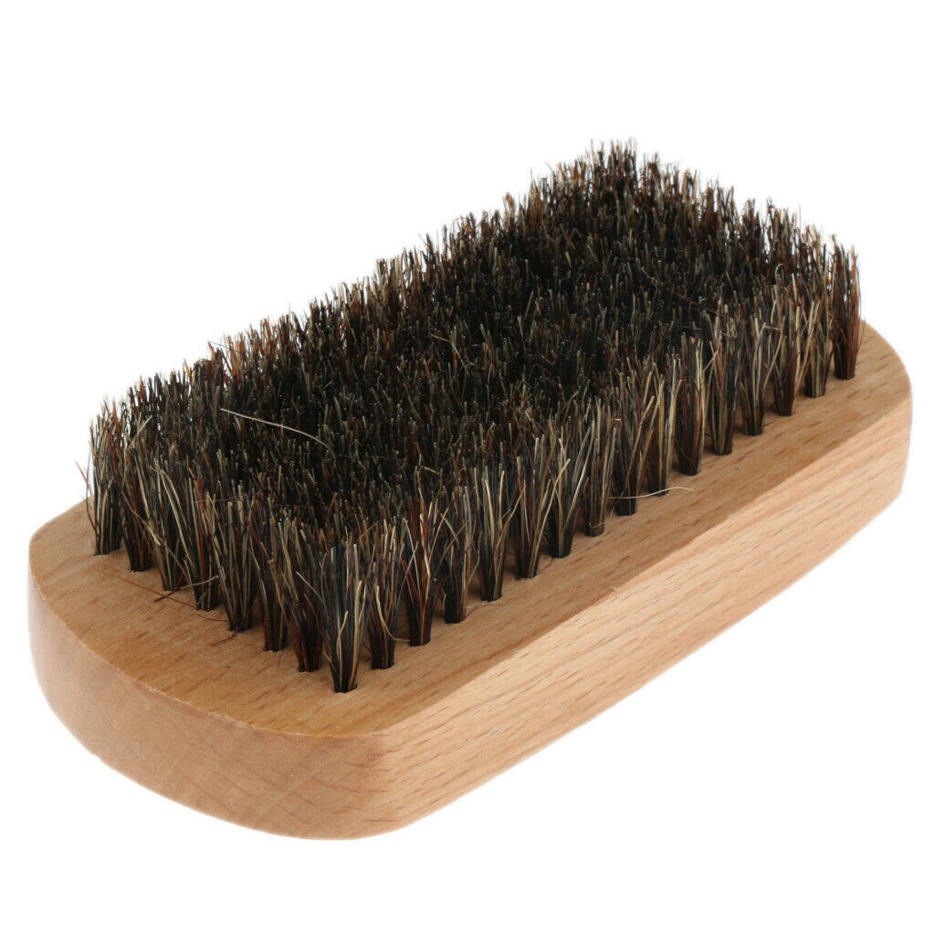 Pocket Wood Beard Brush Mustache Grooming Brush for Salon Barber or Home Use