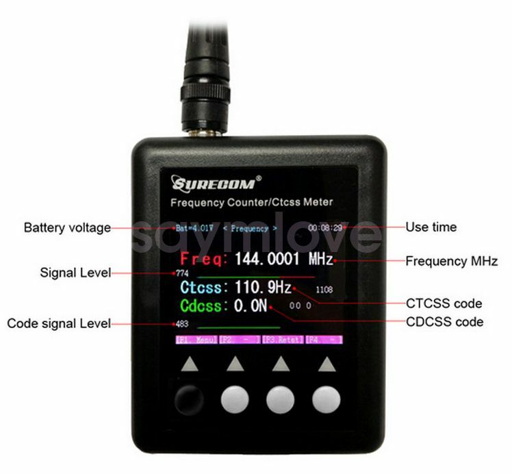 New SURECOM SF401 PLUS LCD Frequency Counter for Walkie Talkie w/ Battery