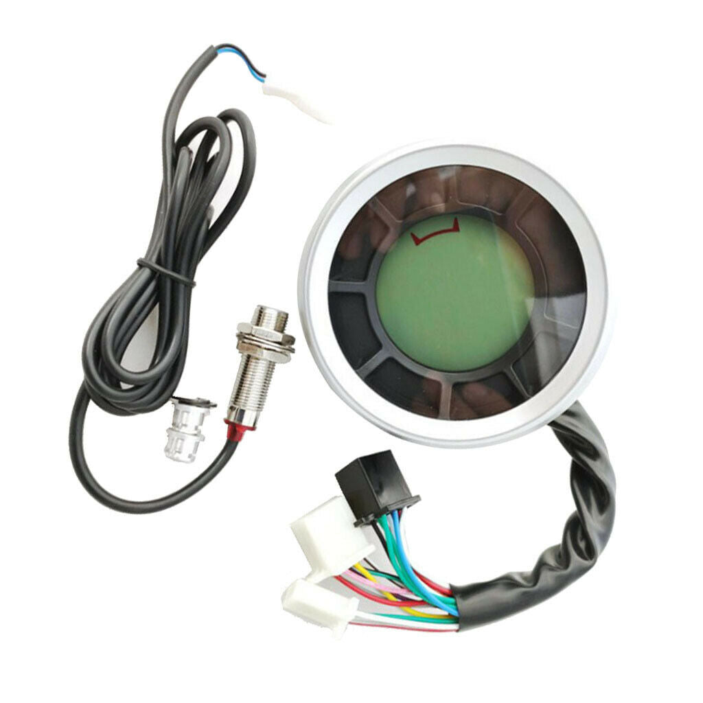 Speedometer Tachometer LCD Digital Backlight Motorcycle for 1,2,4 Cylinder