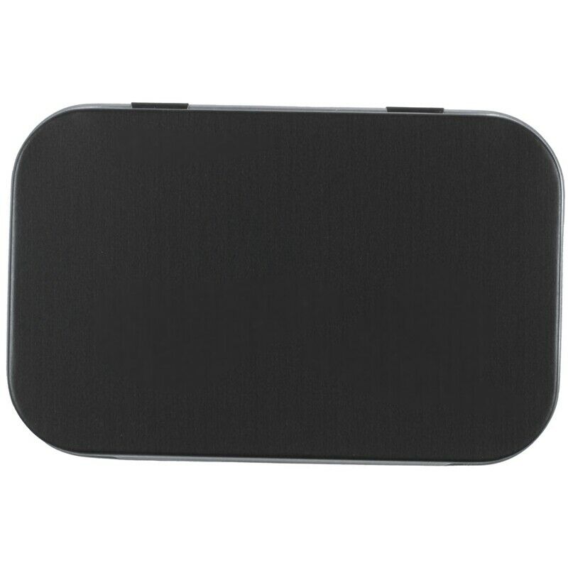 95x60x21mm Black Tin Box Black Metal Box With Matte Candy Box Small Box Q2M5