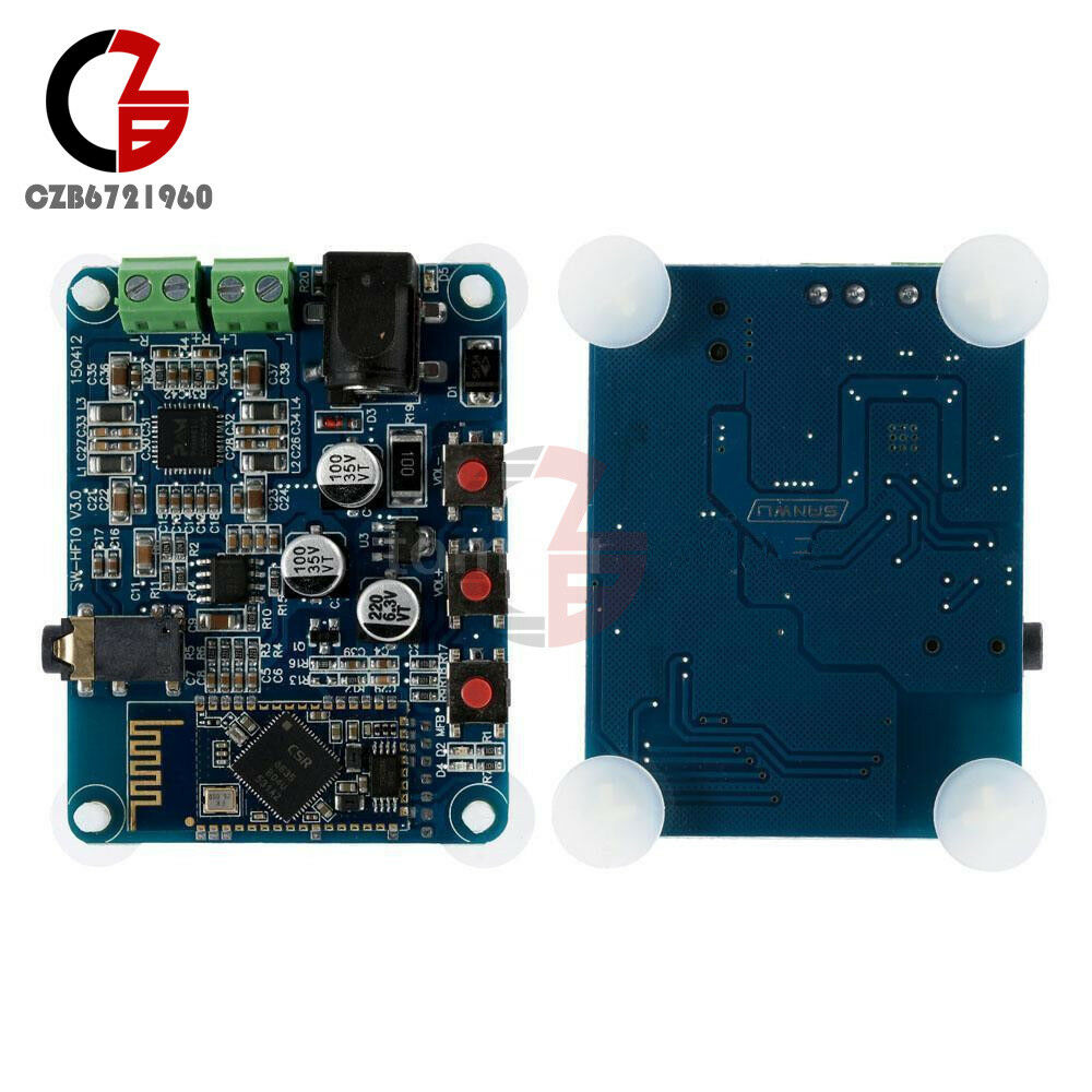 2X10W Bluetooth 4.0 PAM8610 Audio Receiver Stereo Amplifier Board DC 12V 10W+10W