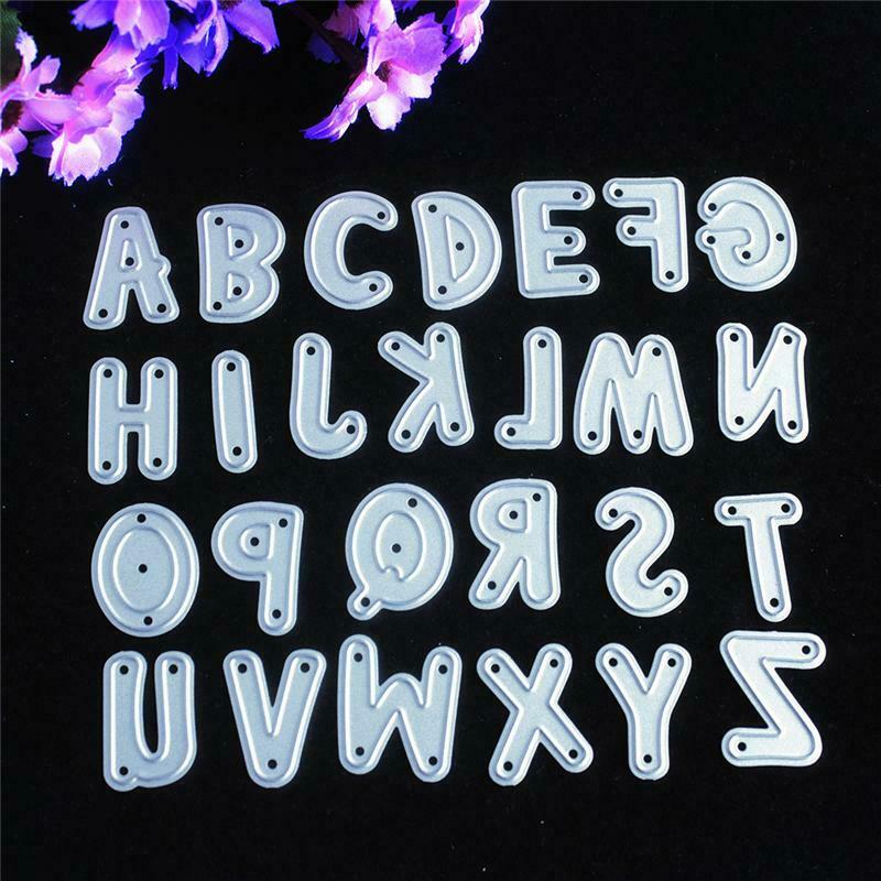 Alphabet Cutting Dies Stencils DIY Scrapbook Album Paper Card Embossing Craft