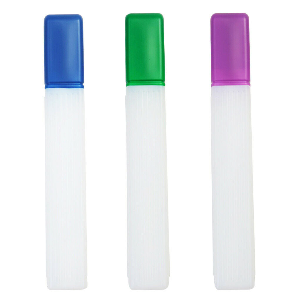 Prettyia 3 Pieces Plastic Knitting Needle Crochet Hook Tube Storage Case