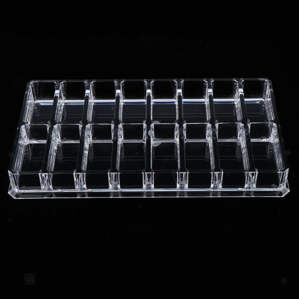 16 Slots Acrylic Powder Makeup Drawer Holder Organizer Display Storage Case