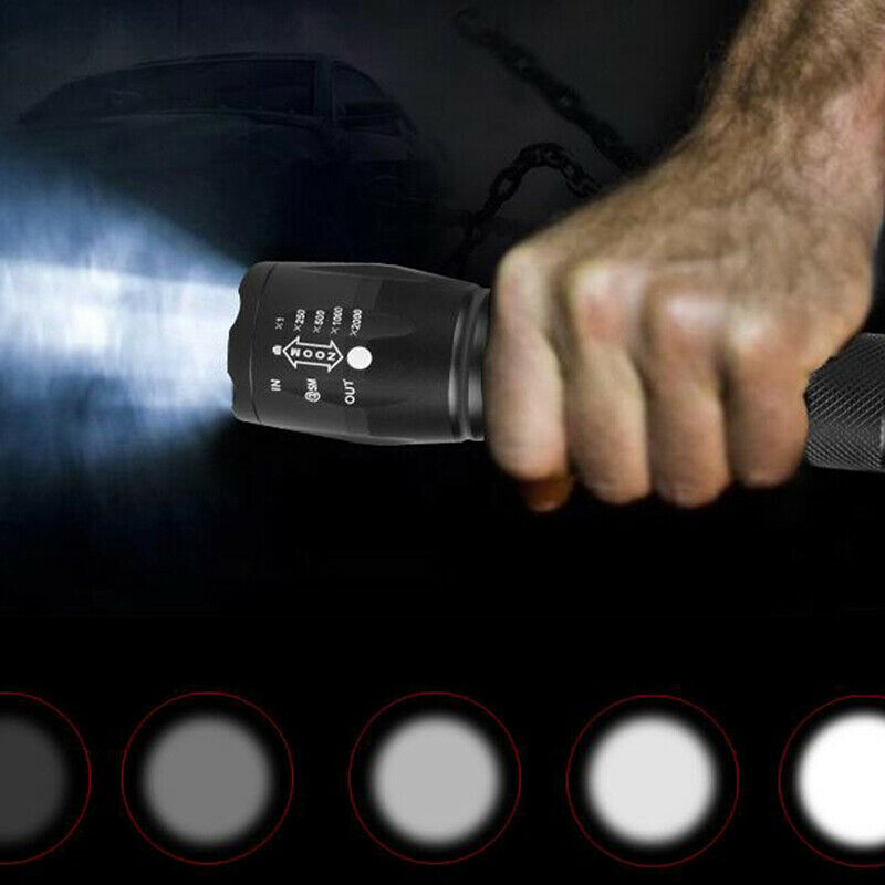 1Pc LED Flashlight T6 18650 Outdoor Camping Powerful Led Flashlig.l8
