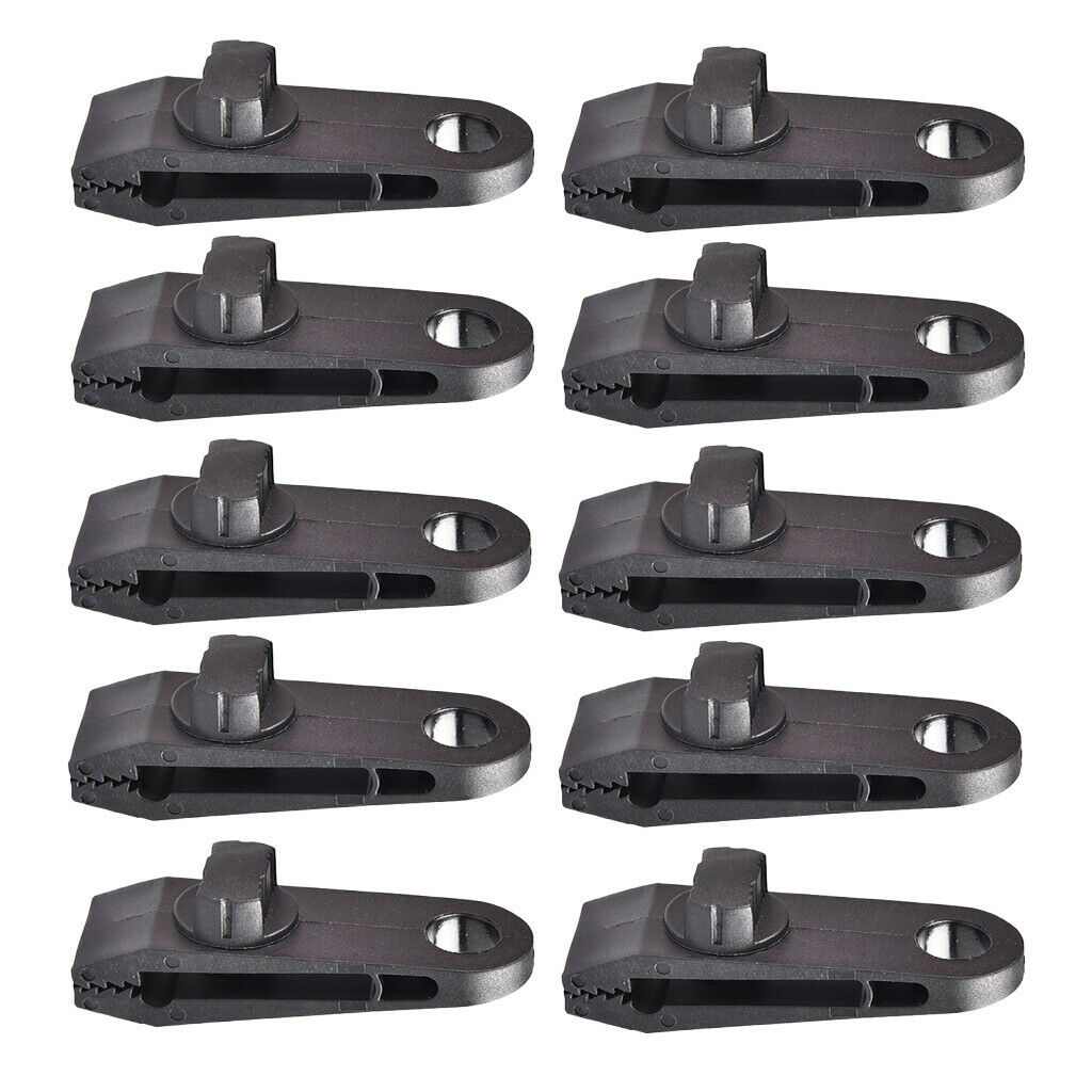 10 lot Tarp Clips for Outdoor Camping Caravan Canopies Swimming Pool Covers