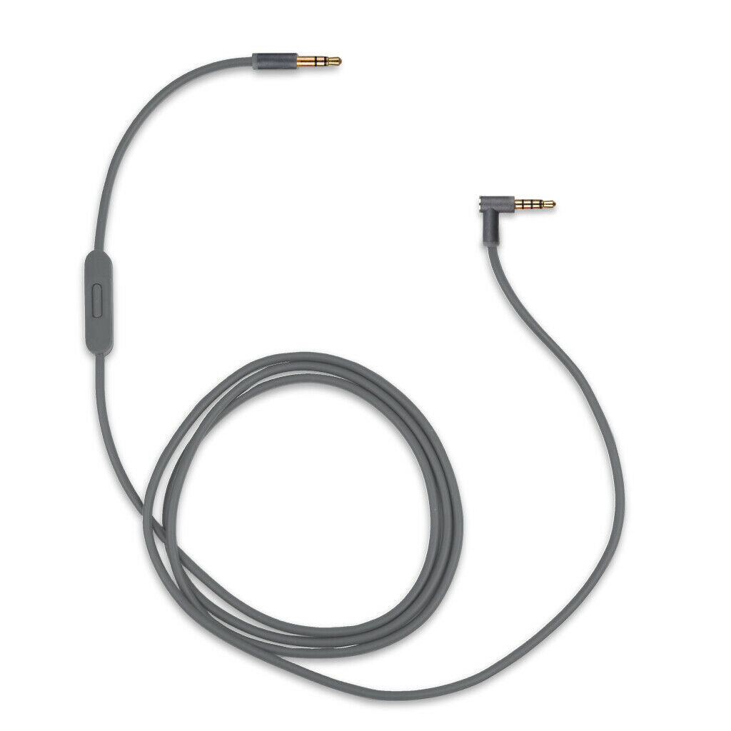 Grey Audio Cable for Beats by Dr Dre Solo3 Headphones w Volume Microphone Lead
