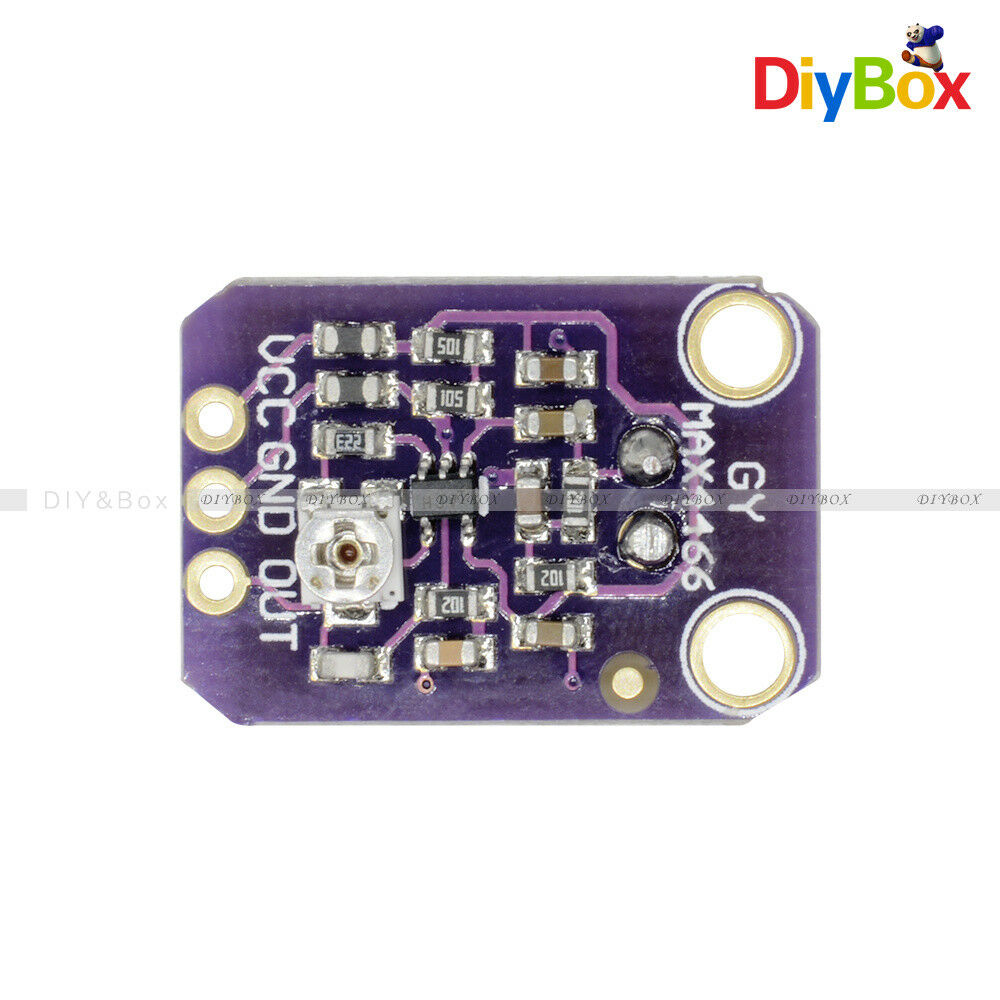 Adjustable GY-MAX4466 Electret Microphone Amplifier with Gain for Arduino