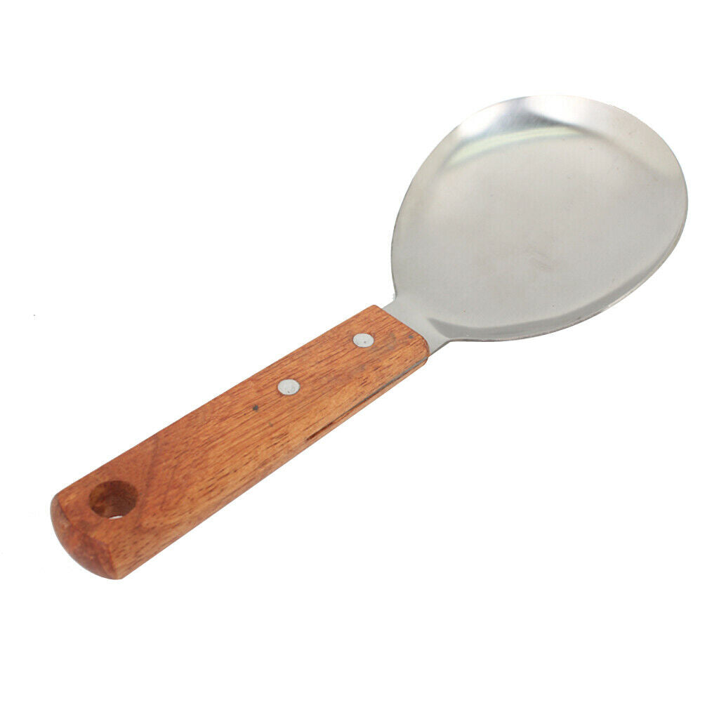 Stainless Steel Rice Paddle Spoon Dinner Table Serving Tableware 9inch
