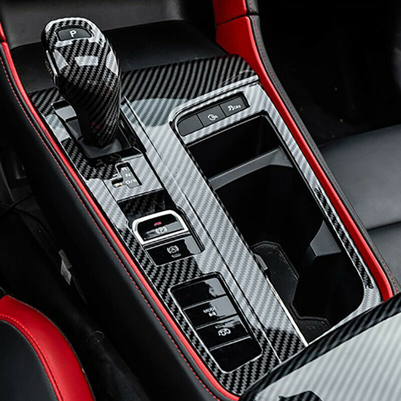 for MG 6 MG6 2020 2021 Carbon Fibre Car Central Control Gear Shift Panel DecM2O5