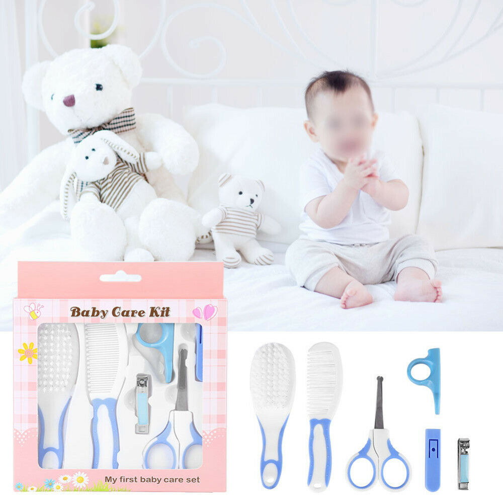 Daily Baby Nail Clipper Scissors Hair Brush Comb Manicure Care Tools Set