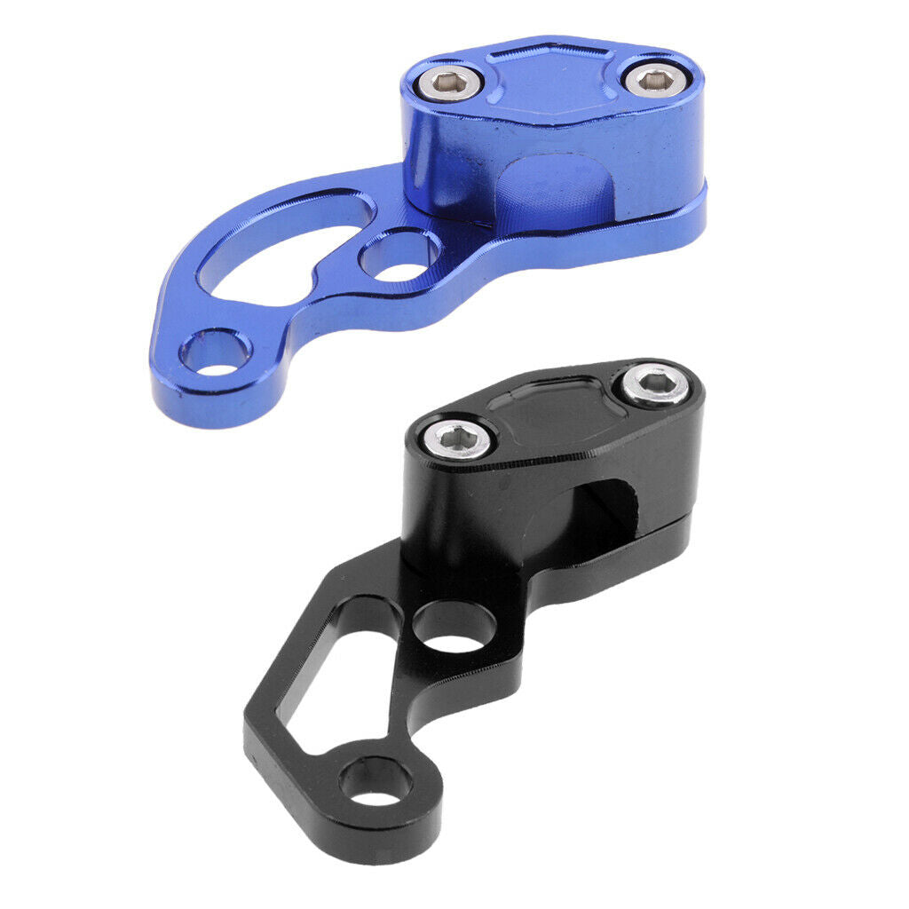 Motorcycle Motorbike Oil Pipe Cable Line Tube Hose Clamp Clip Blue+Black