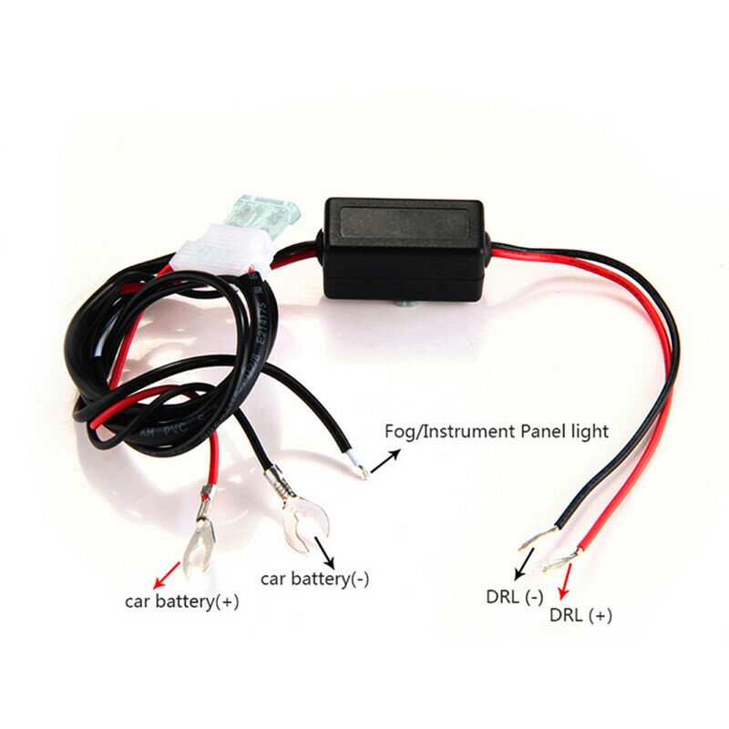 Car LED Daytime Running Light Automatic Control Dimmer Module Switch Relay DRL