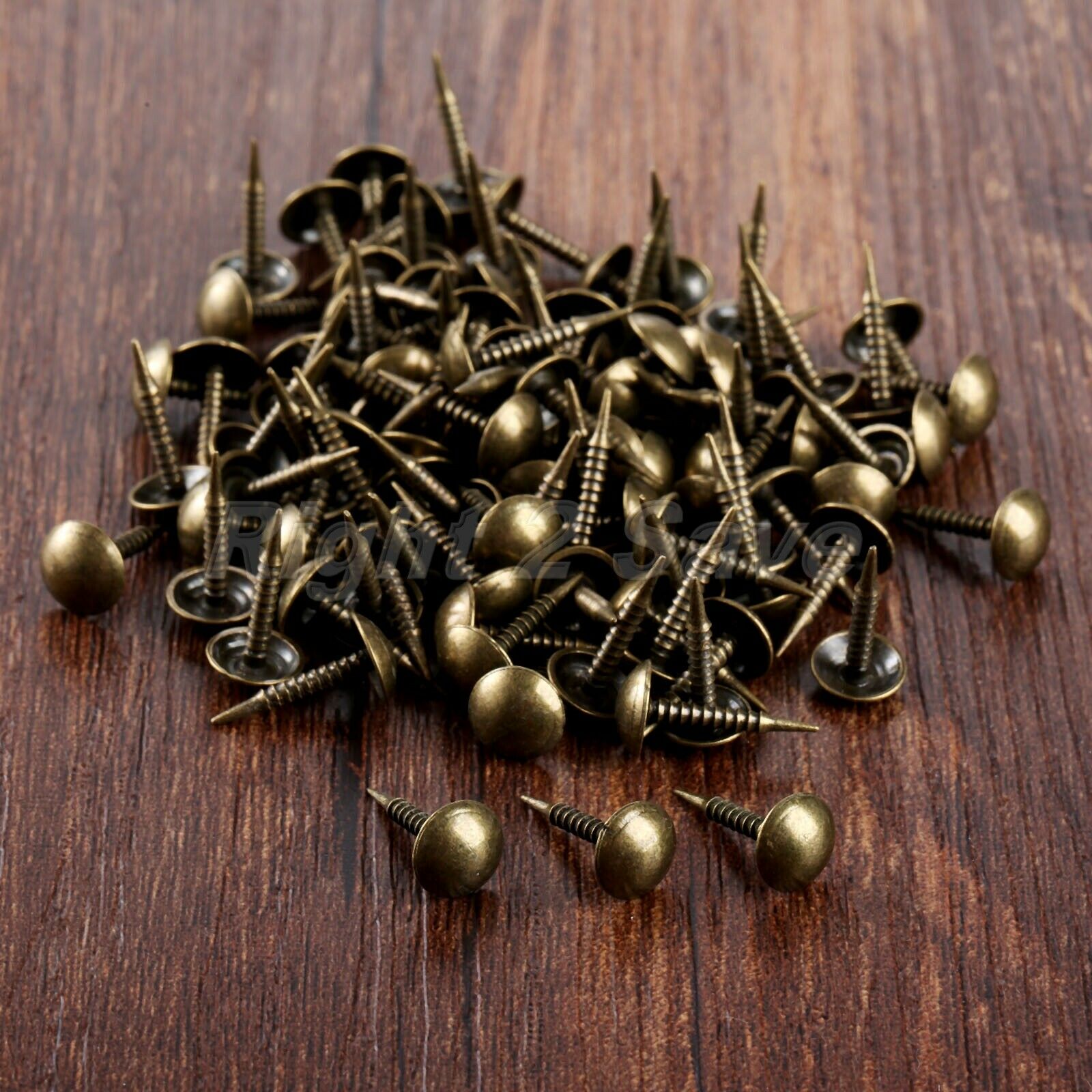 100 x Upholstery Nails Sofa Jewelry Box Iron Tacks Studs Pins Furniture Hardware