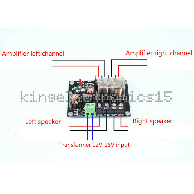 1PCS AC 12V-18V Speaker Protective Board Relay Protection Board Audio Portable
