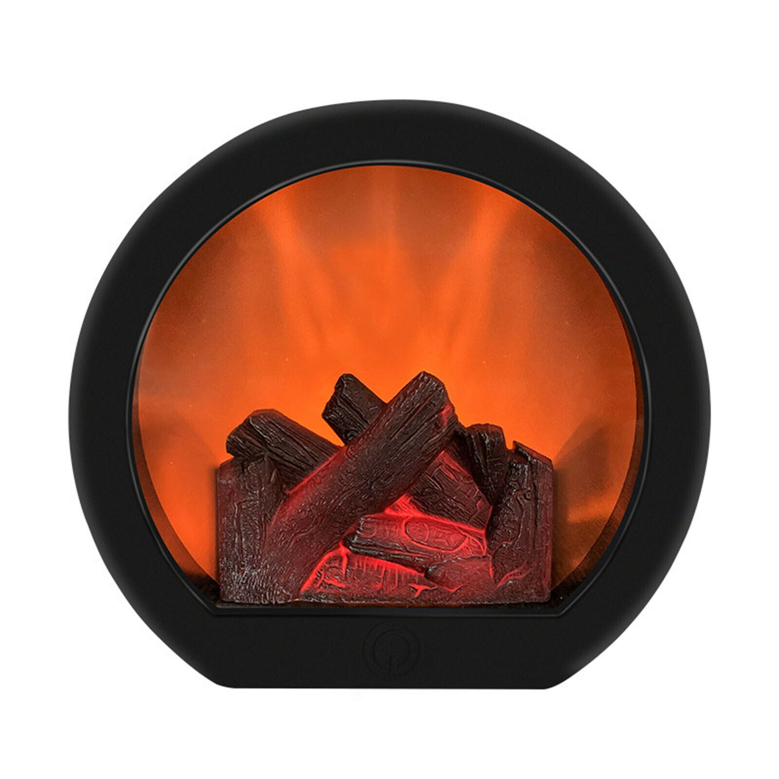 Realistic Flickering Flame LED Light Table Night Lamp Home Office Decoration