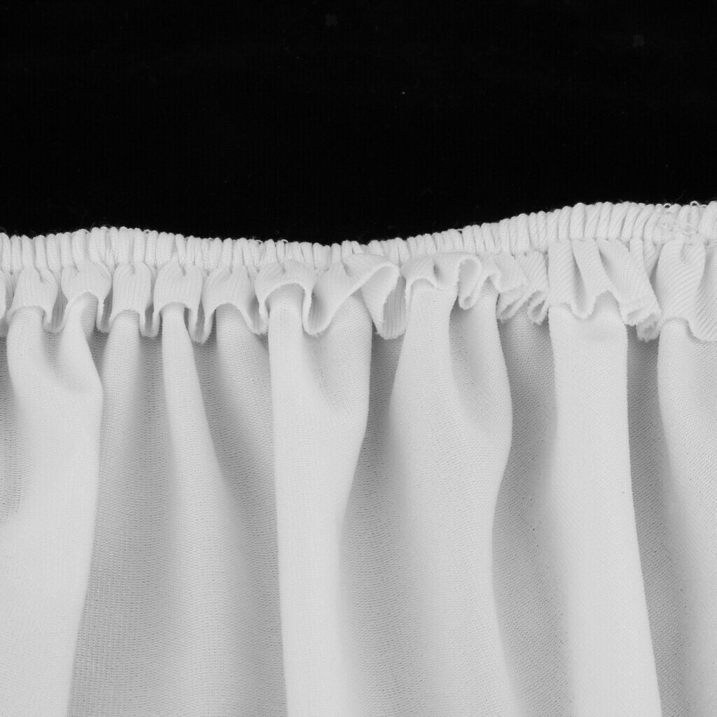 6Pcs White Anti-Dust Chair Seat Cover Wedding Dining Room Chair Protectors Give