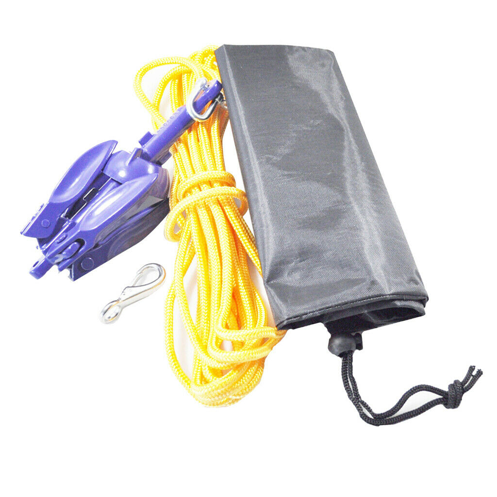 Marine Kayak Anchor with Rope Folding Anchor Accessories for Fishing Kayaks