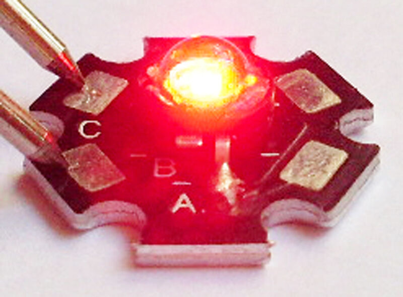 1 pc High Power LED Lamp Red Color Light 1 Watt 660nm