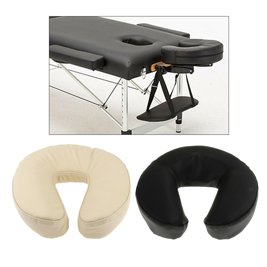 2x U Shaped Salon Massage Table Face Down Pillow Facial Care Cushion Mat