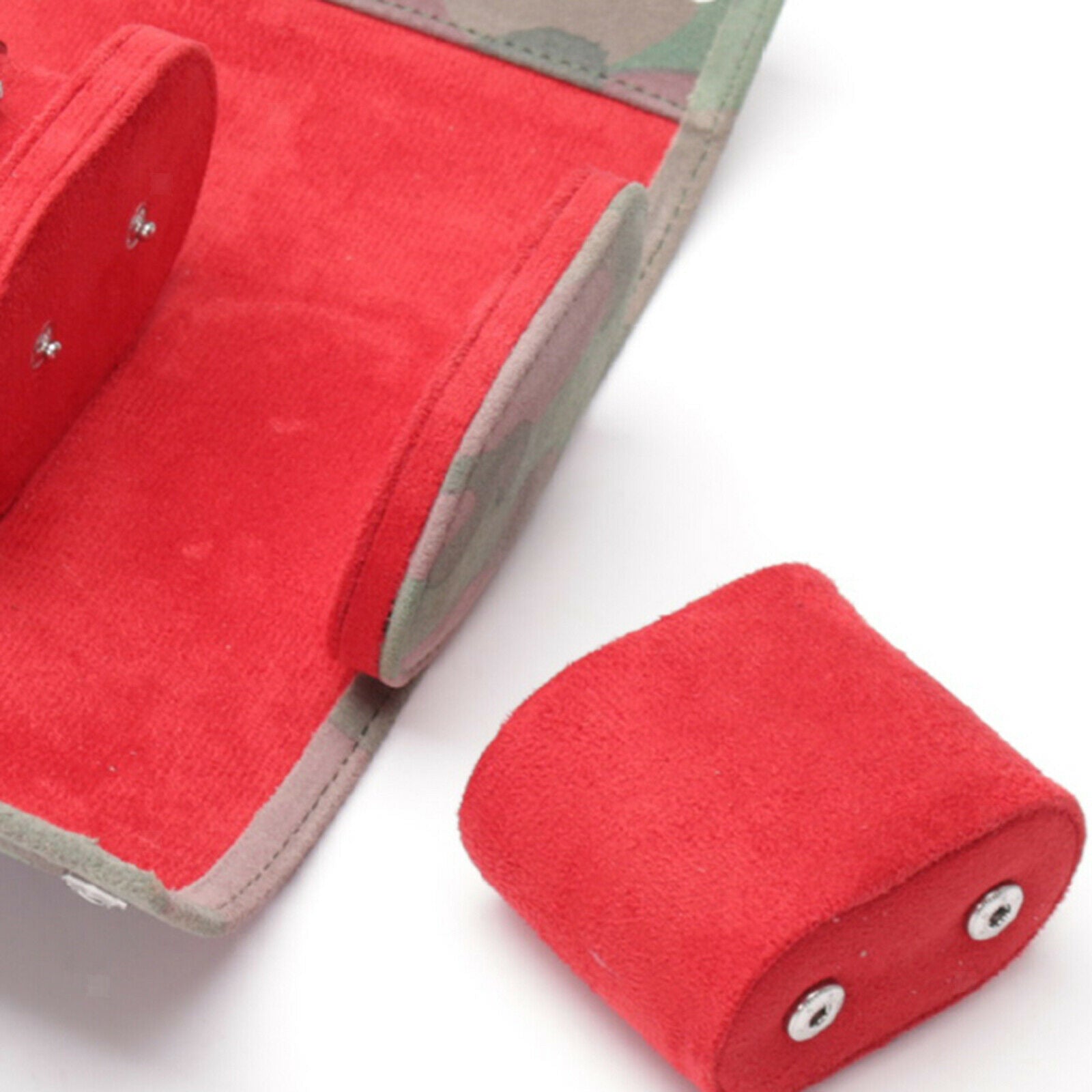 Watch Roll Case Elastic PU Leather Watch Storage Case Cylinder for Men Women