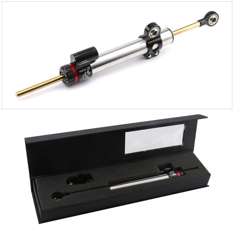 Universal Aluminum Adjustable Motorcycle Steering Damper Stabilizer 13.46'' Long