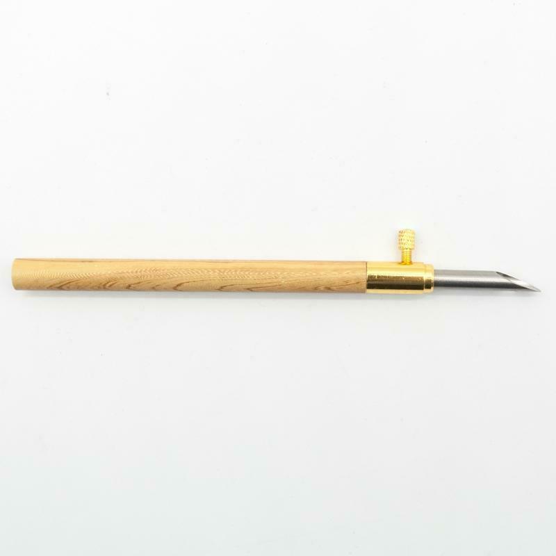 Wooden Handle Punch Poke Needle Embroidery Pen Wire Guide Sewing Weaving Tools