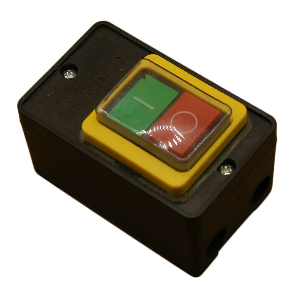 Waterproof ON / OFF start / stop push button made of plastic