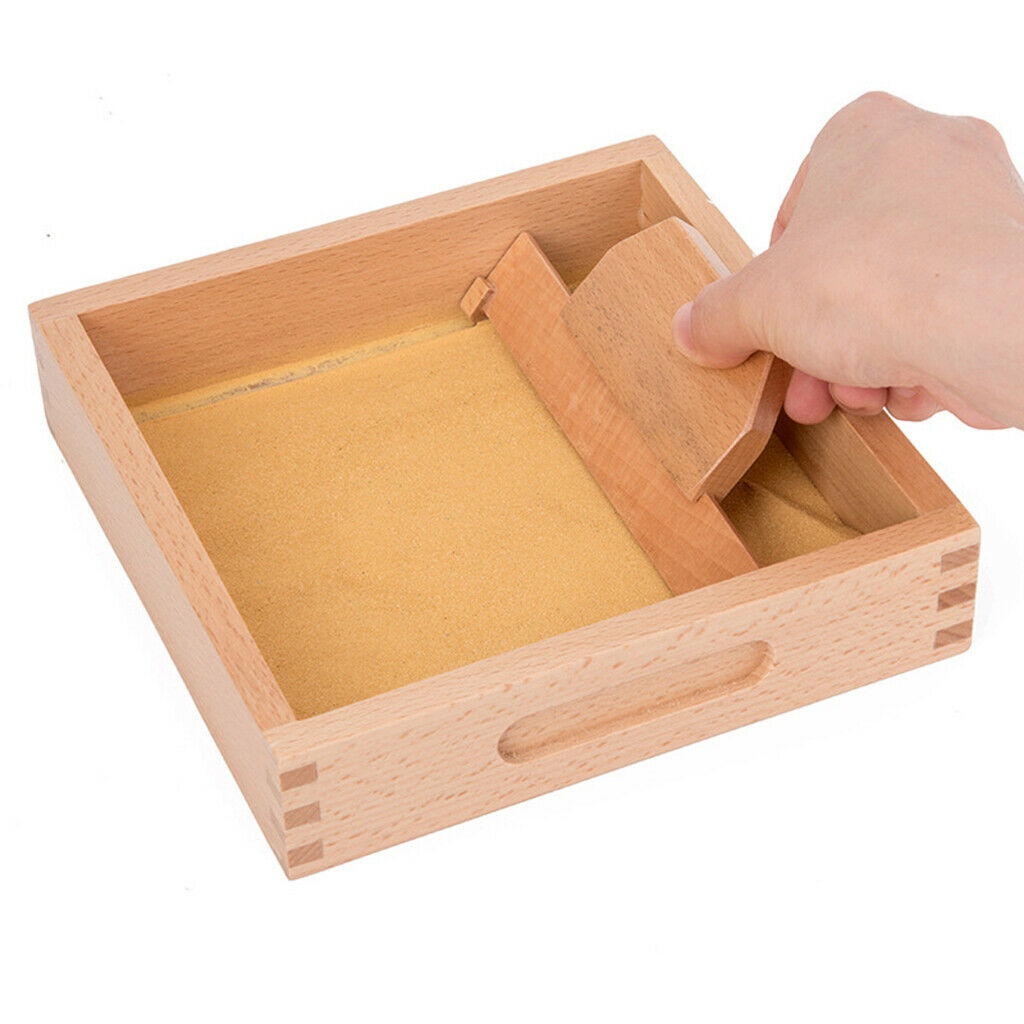 Montessori Letter Formation Sand Tray Sand Table Practice Educational Toys