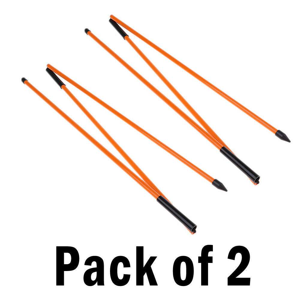 2x Fiberglass Golf Alignment Stick Putt Rod Ball Equipment Golf Accessory