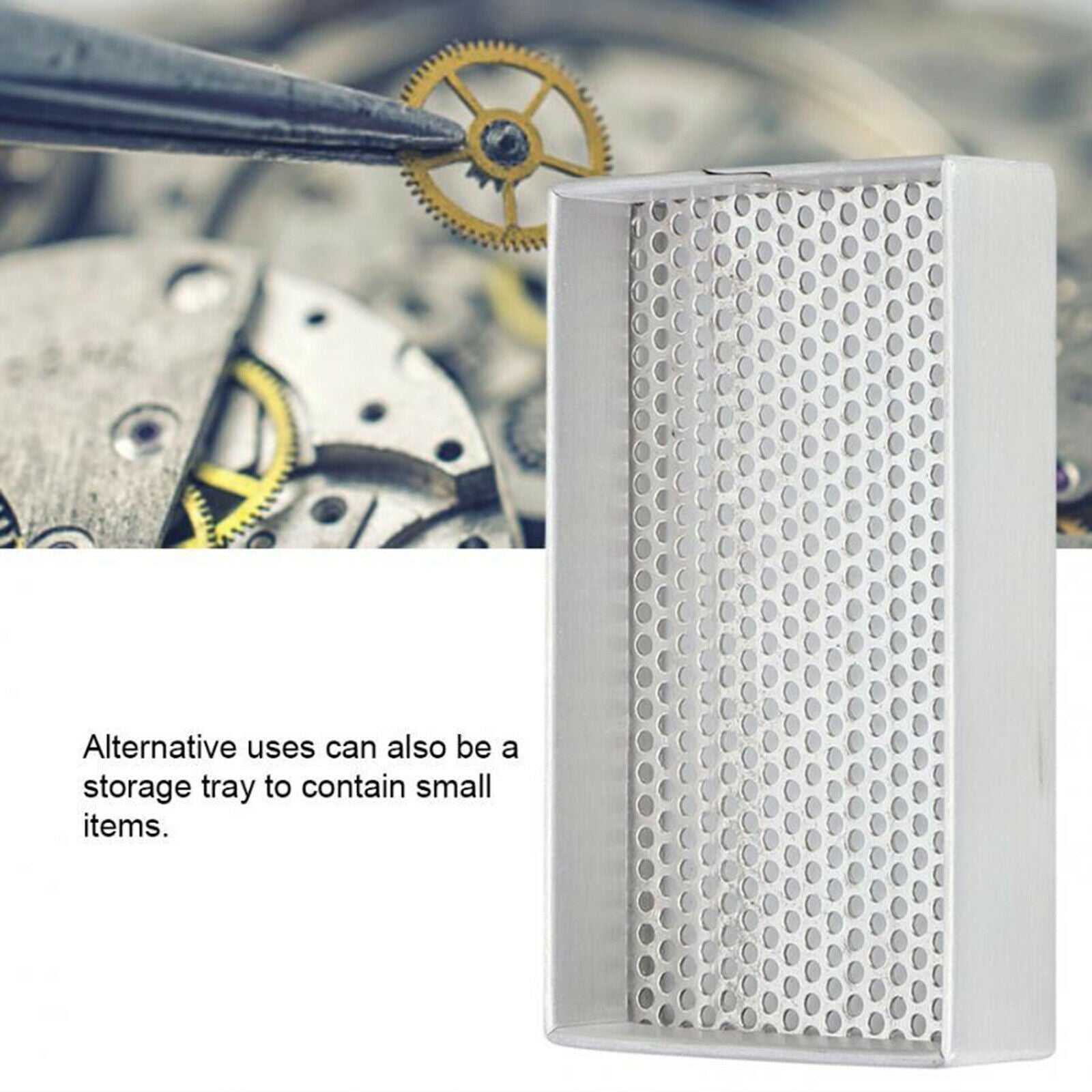 Watch Parts Aluminum Storage Tray Dryer Plate Cleaning Tool for Watch Makers