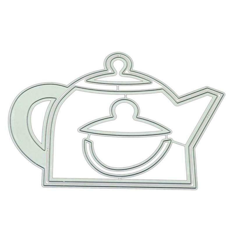 Tea Kettle DIY Metal Cutting Dies Stencil Scrapbooking Die Cuts Paper Card Decor