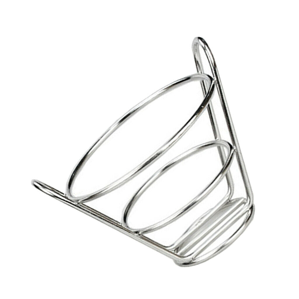 Chip Baskets Snack Holder Cone Stand Fries Serving Basket Stainless Kitchen
