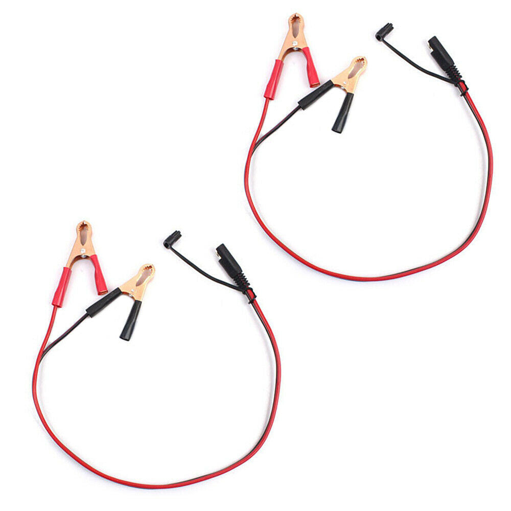 1PC 60cm SAE to Crocodile Clip Cable DC Quick Connection Charge Cable Lead Line